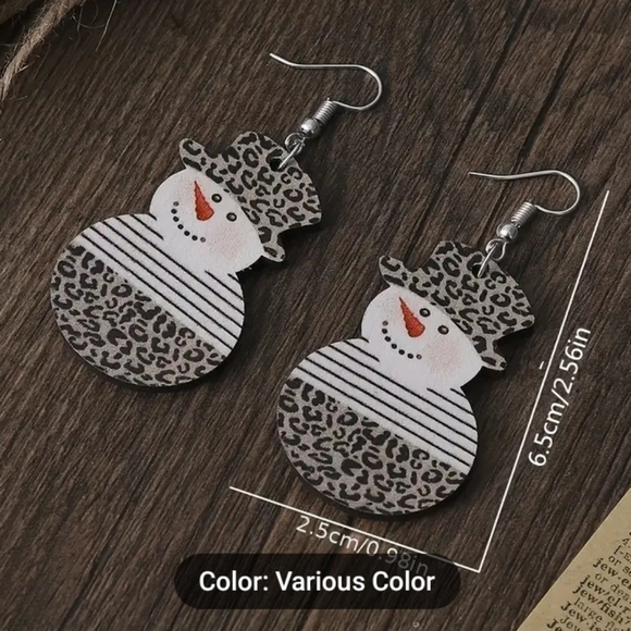Boutique Snowman Earrings - Picture 2 of 5